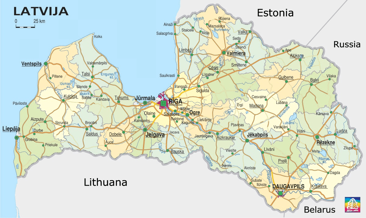 latvia road map